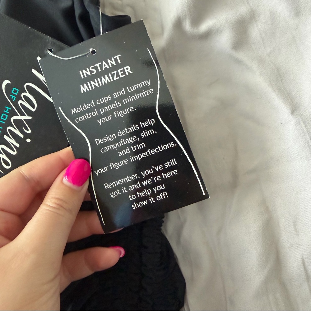 Maxine of Hollywood || black adjustable swimsuit skirt - Picture 7 of 11